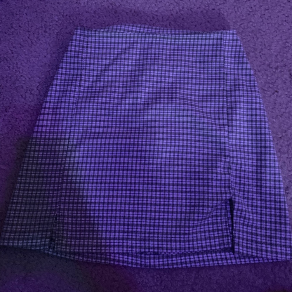 Green Plaid Skirt